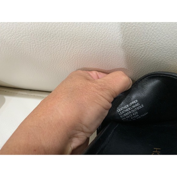 Tory Burch Black Leather Double T Logo Slides Sandals Women's Size - Picture 15 of 17